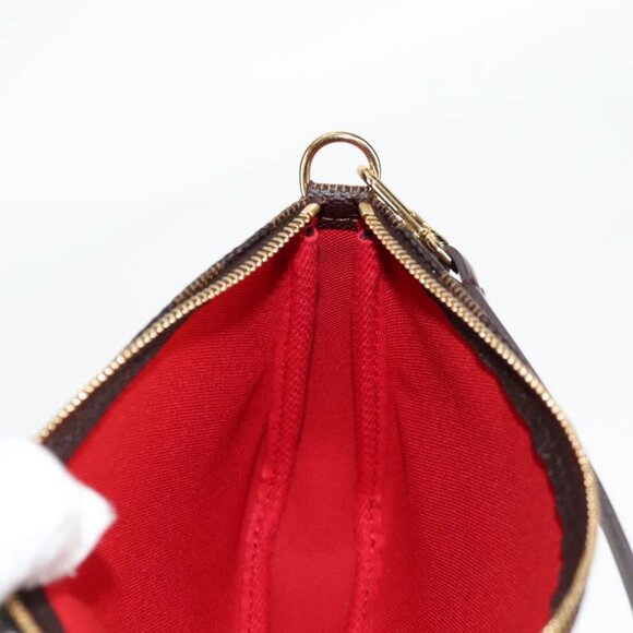 LOUIS VUITTON Damier Ebene Pochette Accessoires Pouch N41206 LV Auth 117812M - Picture 13 of 16